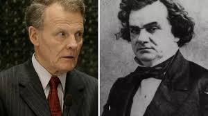 Stephen Douglas played a major role in Illinois history. His portrait  should remain