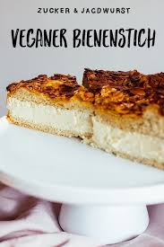 Veganer Bienenstich Rezept Leckere Vegane Rezepte Vegan Backen Einfach Backen