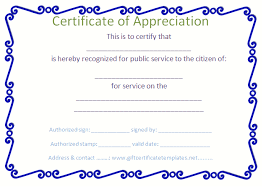 Blue Border Certificate Of Appreciation Template Certificate Of Appreciation Appreciation Words Of Appreciation