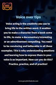 Practice Makes You Perfect Be A Successful Voice Over Artist For More Opportunities Join 800casting Now Castingcall Auditi Voice Acting Acting Acting Tips