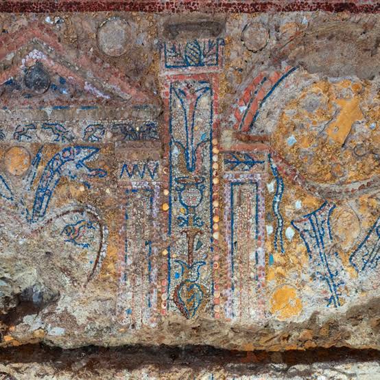 Two thousands year-old mosaic made of shells and coral found buried under Rome | The Independent