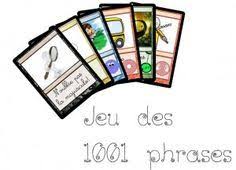 Jeu Des 1001 Phrases Structure De Phrase Jeux Fle Construction De Phrases