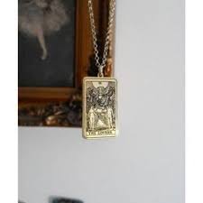 Lovers Tarot Gumus Kolye Kolyeler Gumus Urunler