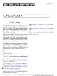 Download soal latihan osn astronomi 2020 pdf + pembahasan. Soal Olimpiade Astronomi Belajar