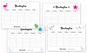 Stundenplan in a5 und a4 zum ausdrucken. Miomodo Stundenplan Vorlage Mit 9 Stunden
