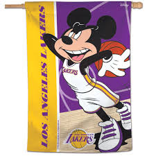 The other three teams are the brooklyn nets, the golden state warriors, and the new york knicks. Los Angeles Lakers Mickey Mouse Vertical Flag 28 X40 Sports Fanz