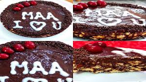 A mother is a person who seeing there mother's day in britain was a few weeks ago. Lockdown Mother S Day Cake Without Oven Cooker Egg Cream Beater I Chocol Chocolate Biscuit Cake Easy Cake Recipes Biscuit Cake