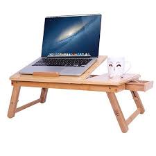 Zimtown Nature Bamboo Folding Laptop Computer Notebook Table Bed Desk Tray Stand Walmart Com Laptop Tray Desk Tray Bed Desk