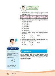 63 pada bse matematika kelas iv edisi revisi 2018 pada materi kpk dan fpb ( kelipatan persekutuan terkecil dan faktor persekutuan terbesar ) kurikulum 2013. Kunci Jawaban Buku Senang Belajar Matematika Kelas 4 Kurikulum 2013 Revisi 2018 Halaman 54 55 60 63 Kunci Soal Matematika