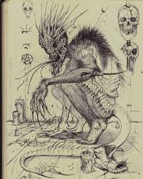 I Sketch Scary Stuff But Rarely Do I Sketch Truly Demonic Stuff This Was An Exception Funny Story Though When I S Scary Art Creature Drawings Demon Drawings