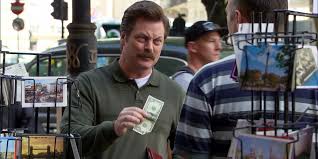 Image result for ron swanson american dollar