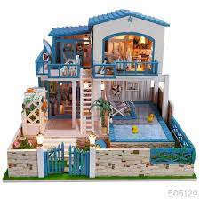 Aliexpress Com Buy Assembling Miniature Wooden Diy Doll House Model House Kit Unique Big Size Villa Toy With Model House Kits Diy Dollhouse Wooden Dollhouse