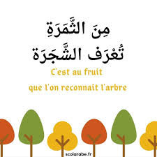 Expression Arabe C Est Au Fruit Que L On Reconnait L Arbre Texte Biblique Expression Arabe Fruit