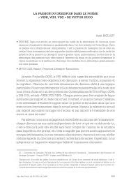 Pdf La Passion Du Desespoir Dans Le Poeme Veni Vidi Vixi De Victor Hugo