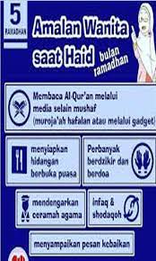 Bersedekah bisa mulai dari memberi santunan pada yang membutuhkan, berinfak ke masjid, atau membantu sesama dengan perbuatan. Amalan Ibadah Ramadhan Untuk Wanita Haid For Android Apk Download