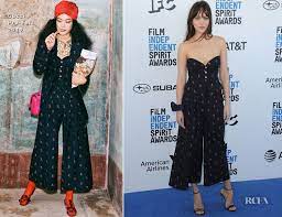 Dakota johnson cleared the air about her gap tooth after fans mourned its loss. Dakota Johnson In Gucci 2019 Film Independent Spirit Awards