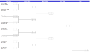 Badminton Tournament Bracket Template