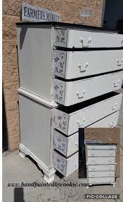 Shop our tall dressers selection from the world's finest dealers on 1stdibs. Vintage Painted Dresserc Stencil Chest Bedroom Furniture Vintage Furniture Furniture Makeover Furniture