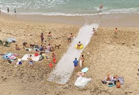 Roll of thick plastic sheeting, 10 feet x 100 feet. San Diego Community News Group Slip Sliding Away At Sunset Cliffs