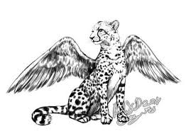 Black And White Cheetah Drawing Image Result For Easy Drawing Of Cheetah With Wings Cat Art Easy Drawings Cheetah