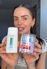 Ad The best poolside combo for glowy skin ☀️@L'Oréal Paris UK #glowyskin  #watercream #holidayskin #spf #glassskin #makeuphacks #tiktokmademebuyit  #bundle