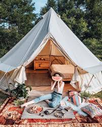 Travel Wanderlust Glamping Decor Inspiration Camping In An Rv Tent Glamping Camping Set Camping Set Up