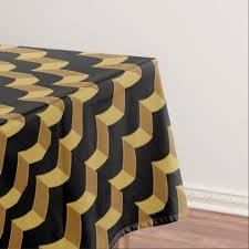 Black And Gold Tablecloth Black Gold Tablecloth Zazzle Com Gold Tablecloth Gold Gifts Black Gold