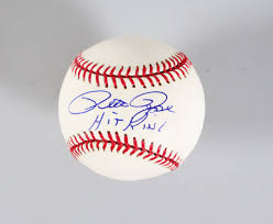 Pete rose autographed baseball don't get between me and home plate omlb pete rose authentication. Pete Rose Signed Baseball Reds Coa Jsa Ebay