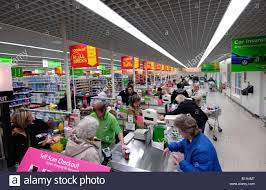 Download This Stock Image Busy Checkout Tills With Shoppers In Asda Supermarket Uk B1a4m7 From Alamy S Library Of Asda Supermarket Stock Market Supermarket