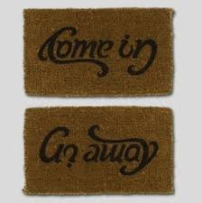 Funny I Wonder How Many Peeps Would Notice Door Mat Welcome Mats Typography Inspiration