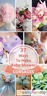 37 Inspiring Baby Shower Corsages Snugglejug Baby Shower Corsage Baby Shower Coursage Baby Shower Centerpieces