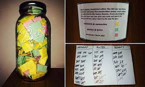 This jar of awesome is something i learned from tim ferriss. 365 Why You Are Awesome Jar 365 Reasons Why I Love You This Was One Of My Valentine Not Everyone Has The Courage To Stick To What They Believe Makan Sehat