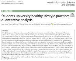 The mayo clinic healthy living program is unlike any other wellness program. Pdf Students University Healthy Lifestyle Practice Quantitative Analysis