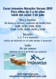 Eso podría ahorrar en iluminación eléctrica. Curso Intensivo De Natacion De Verano Para Ninos Y Ninas 2019 En Leioa
