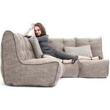 Mod 3 Cozy Corner Eco Weave Bean Bag Sofa Modular Sofa Floor Seating