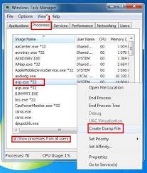 How To Get Dump Of Avp Exe Process For 2009 2010 Products And For Kaspersky Pure Pure R2