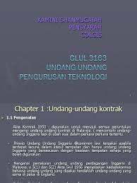 Question 1 (compulsory) and one (1) other question. 49525697 Chapter 1 2 Undang Undang Kontrak
