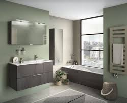 Façades tallys, laquées vert de gênes mat et loa, mélaminé bleu de minuit mat et blanc aravis mat, poignées facette noir brillant. Vert Gris 33 Facons De L Adopter Dans Votre Interieur