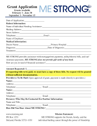 Grant Application Form Mestrong