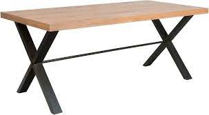 Welcome to the surprise home depot. Inkster Industrial Oak And Metal 180cm Dining Table Cfs Furniture Uk