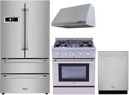 Facebook is showing information to help you better understand the purpose of a page. 1127358 Thor Kitchen 4 Piece Kitchen Appliances Package With Hrf3601f 36 French Door Refrigerator Hrd3088u 30 Dual Fuel Gas Range Hrh3