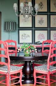 These Brightly Painted Chairs Bring An Exquisite Pop Of Color To This Dining Room We Love H Victorian Dining Room Decor Dining Room Blue Dining Room Victorian