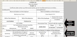 Download And Prepare One By One Preparation Excel Based Automated Income Tax Form 16 Part B And Part A B For Financial Year 2019 20 Modified Format Of Form 16 Part B