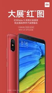 Device branch type miui android size date link; Xiaomi Redmi Note 5 Gets New Flame Red Color Option Gsmarena Com News