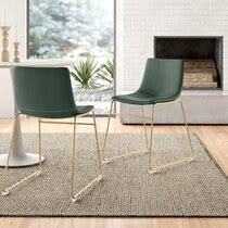 Spend $100 get $30 in rewards with store pickup! Modern Green Dining Chairs Allmodern