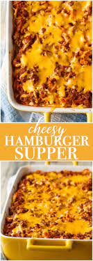Cheesy Hamburger Supper Recipe Food Supper Recipes Recipes