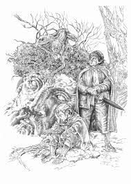 570x403 adult coloring page hobbit house from lord of the rings. Frodo Y Sam By Nachocastro Deviantart Com On Deviantart Gollum Frodo And Sam From Lord Of Th Coloring Pages Fantasy Fantasy Coloring Pages Coloring Pages