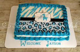 Blue Safari Baby Shower Cake Safari Baby Shower Cake Baby Shower Cakes Baby Shower