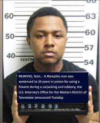 Memphis man sentenced to 20yrs in prison😳 According to court documents, in  the early morning of April 9, 2024, 23-year-old Jadakiss Johnson and Tyrone  White carjacked a woman at gu*point; Johnson was