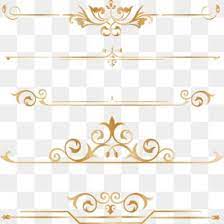Gold Dividing Line Border Golden Gold Border Png And Vector With Transparent Background For Free Download Gold Border Design Graphic Design Background Templates Decorative Lines